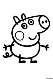Поросенок Свинья с поросятами  и просто раскраски хрюшек и кабанов
