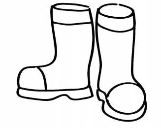 Сапоги Раскраски с сапогами. Обувь. Раскраски для вырезания и раскрашивания