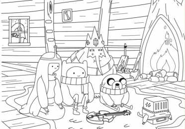 Время приключений Раскраски из мультипликационного сериала время приключений