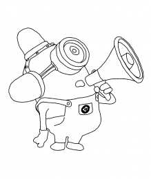 Гадкий я Раскраски из мультфильмов Гадкий я 1 2 3 с миньонами