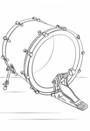 Барабан Барабан и барабанная установка на раскрасках