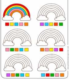 Развиваем внимание Задания где нужно продолжить цветовой ряд по образцу