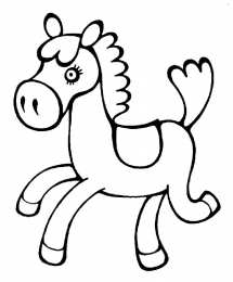 Лошадка Раскраски с лошадкой качалкой и просто маленькими лошадками 