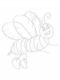 Соедини по точкам Пчела