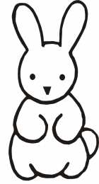 Зайчик Раскраски зайчика для малышей