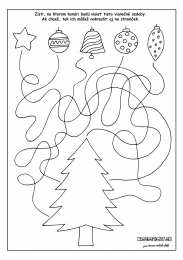 Пройди лабиринт Новогодние задания для раннего развития детей