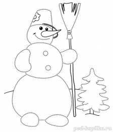 Соедини по точкам Раскраски для подготовки руки к письму. Обведи по точкам