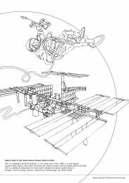 Космическая станция Раскраски с МКС. Международная космическая станция