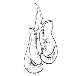 Перчатки Раскраски с боксерскими перчатками