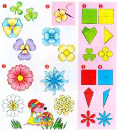 Аппликации на весенние праздники Аппликации из бумаги по весенней тематике с цветами