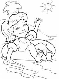 Лето Раскраски про лето