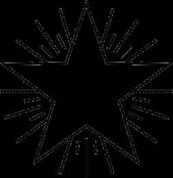 Контур звезды Контуры шаблоны звезды для вырезания аппликации или поделок