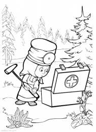 Маша и медведь Маша и медведь. раскраски из мультфильма