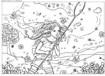 Лето Раскраски про лето