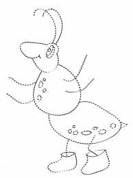 Соедини по точкам Жук