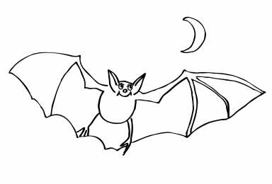 Летучая мышь Летучая мышь которая летает или висит вверх ногами