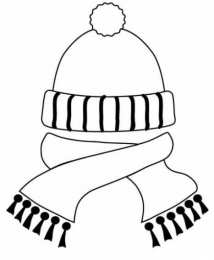 Шапка Раскраски с шапкой. Зимняя одежда.