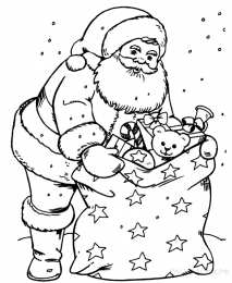 Новый год Дед мороз дарит подарки