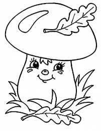 Грибы Раскраски грибов скачать и распечатать онлайн бесплатно