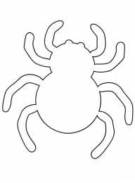 Контуры паук Раскраски для вырезания с шаблонами пауков