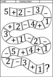 Сложение и вычитание Задания на сложение и вычитание от 1 до 10