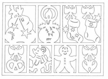 Гирлянды Шаблоны гирлянд для вырезания на праздники