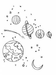 Космос Планеты и луна