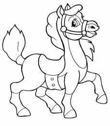 Лошадка Раскраски с лошадкой качалкой и просто маленькими лошадками 