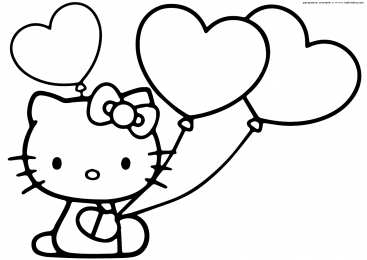 Привет Китти Привет Китти раскраски скачать формата  а4 бесплатно