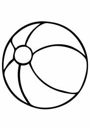 Мячик Раскраска с мячиком для малыша