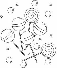 Леденец Раскраска леденец, конфета или чупа чупс