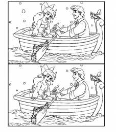 Найти отличия Рисунки с заданиями на внимательность