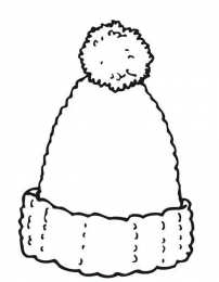 Шапка Раскраски с шапкой. Зимняя одежда.