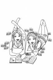 Барби Барби с подругой ведут дневник