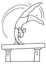 Гимнасты Раскраски с гимнастами. Виды спорта. Гимнастика