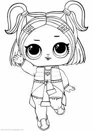 Куклы LOL 3 серия Раскраска лол для девочки с куклой  V.R.Q.T, раскраски лол декодер.