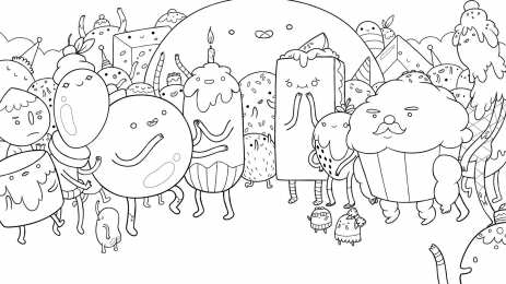 Время приключений Раскраски из мультипликационного сериала время приключений