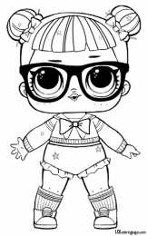 Куклы LOL 1 серия Раскраска Teacher’s Pet, раскраска лол любимец учителя, раскраски лол.