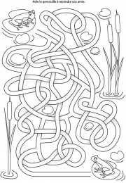 Лабиринт Пройди лабиринт. Раскраски с лабиринтом.