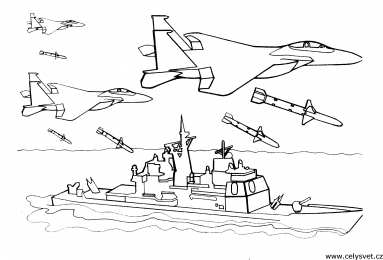 военные Раскраски на военную тему с самолетами кораблями и солдатами