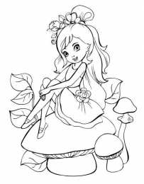 Для девочек Раскраски с куклами для девочек