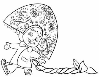 Маша и медведь Маша и медведь. раскраски из мультфильма