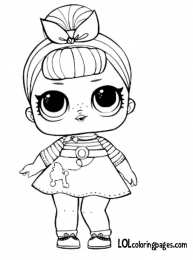 Куклы LOL 1 серия Раскраска с куклой лол Sis Swing, раскраски лол, кукла сис свинг