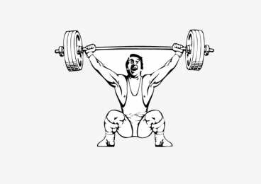 Штанга Раскраски со штангистами. Жим штанги