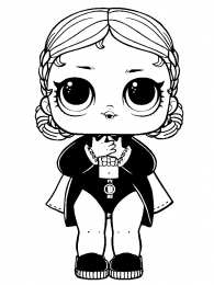 Куклы LOL 4 серия Раскраски с куклами для девочки, кукла лол Countess, раскрака лол