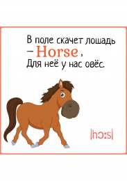 Первые слова Карточки с картинками и английскими словами