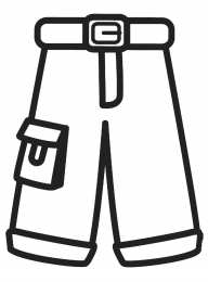 Брюки Брюки штаны и джинсы. Раскраски одежда