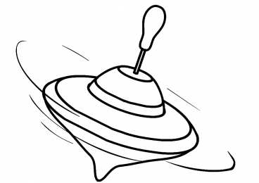 Юла Раскраски с юлой