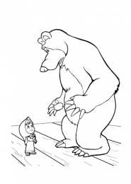 Маша и медведь Маша и медведь. раскраски из мультфильма