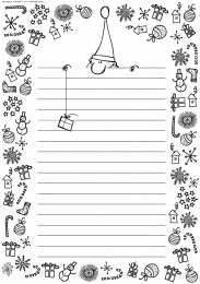 Новый год Раскраски письмо для деда мароза